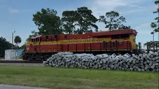 FEC 206 passes Titusville before a storm
