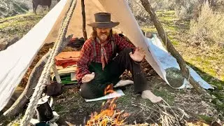 Tarp Tent- no stakes and one pole