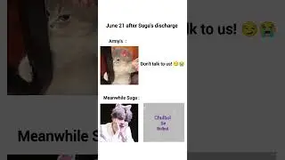 Army and Suga on 21 June 😂 #bts #army #suga #minyoongi #sugaff #funnyshorts #ytstudio #armyxbts