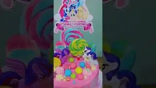 colorful little pony cake