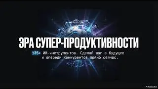 ШОК! Как ИИ изменит твою работу НАВСЕГДА. Забудь всё, что ты знал. 135+ нейросетей для роста.