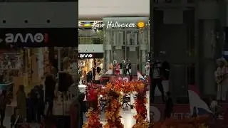 Kyiv Shopping Mall Halloween! Ukraine vlog #shorts #vlog #shopping #mall #Ukraine #Kyiv  #travel