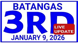 Stl Batangas results today 3rd draw January 9, 2026 live update