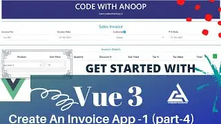 Vue.js HTML5 Invoice App in visual studio code using vue3 | How to make an invoice app in vue.js?