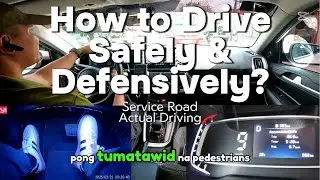 How to drive safely defensively service road #driving #drivingtutorial #drivinglesson #driver #vlog
