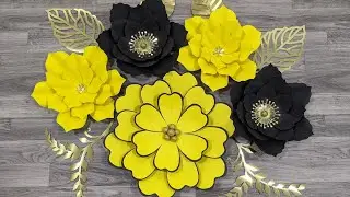 طريقة عمل وردة حائط من الكرتون 1