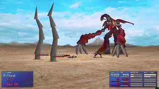 Final Fantasy VII 7th Heaven Mod Super Boss Ruby Weapon Cloud Solo (4K)