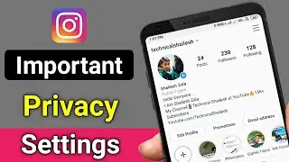 Instagram Account Important Privacy Setting ||  Secure Instagram Account