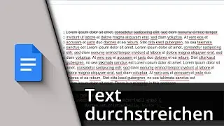 Google Docs Text durchstreichen ✅ Tutorial