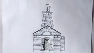 How to Draw Kedarnath Temple Step by Step Drawing Tutorial
