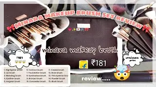 Minara Makeup Brush Honest Review 🎀🌷🌿|| makeup brushes for beginners 🍄💅|| @itzshaisoul #brush