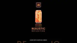 Realistic Reflection in Adobe illustrator #shorts #reflection #trending #viralvideo