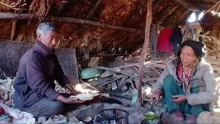 Kitchen Life Style //cold season daily activities of people . //Cook And Food cooking.nature .