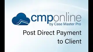 CMPOnline - Post Direct Payment to Client