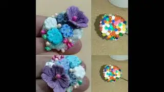 Easy Method to make Scraf Pin | dough jewellery | step by step | 2 minutes craft |