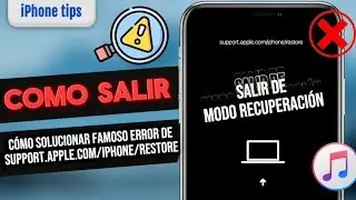 (2025) C&oacute;mo solucionar error support.apple.com/iphone/restore en 4 formas