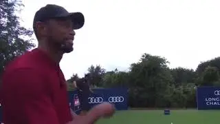 Tiger Woods Funny Moments At The Match W/ Phil Mickelson, Tom Brady, And Peyton Manning