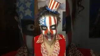 #facepainting #usa #skull #flag #4thofjuly