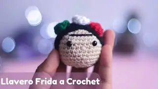 🧶Llavero de Frida Kahlo Tejido a Cochet, paso a paso