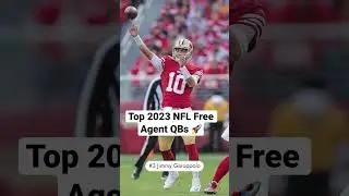 Top 2023 NFL Free Agent QBs 🚀 #nfl #freeagency