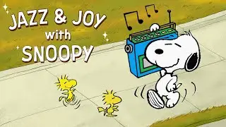 Happy Jazz with Snoopy 🌈💃 Cheerful Jazz Mix for Work, Study & Chill