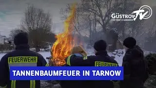 Tannenbaumfeuer in Tarnow, Freiwillige Feuerwehr, Gemeinschaft, Tradition & Winterzauber