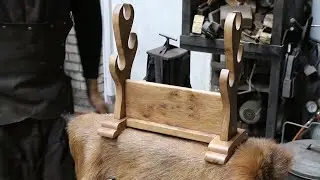 Making a Katana Kake sword stand.