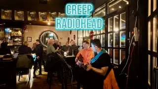 Creep by Radiohead, cover by David Gagne & Hari Nandu at The Skillman, Fodera Mini MG bass