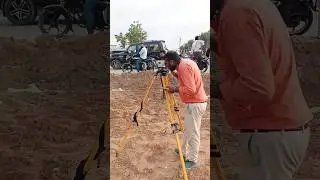 Survey Engineer in Service Road#short #vidio