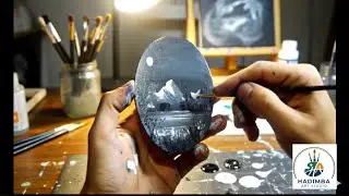 Mini Painting Hacks for Fridge Magnets#hadimbaartstudio #acrylicpainting 