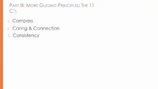 Guiding Principles of Behaviour