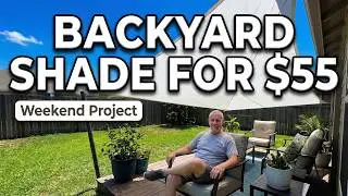 Transform Your Patio for $55: DIY Shade Sail Install