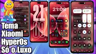 Novo Tema Xiaomi Estilo 17 Pro Max HyperOs 3 &Iacute;cones e Control Center S&oacute; o Luxo @CiclopeTech