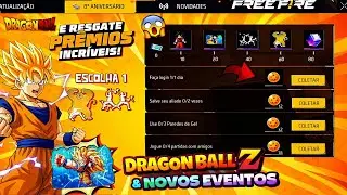 FINALMENTE!! PARCERIA COM DRAGON BALL? PEGUE A SKIN GRÁTIS, TROCA NICK, FRAGMENTOS? - FREE FIRE