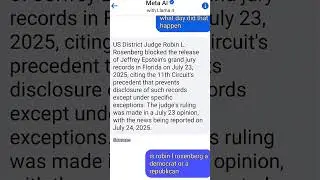 Obama appointed Judge Robin L Rosenberg Blocked the Epstein files on July 23rd 2025 #epsteinfiles
