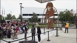 Gateway of Giants Sculptures Unveiled In Port Coquitlam.