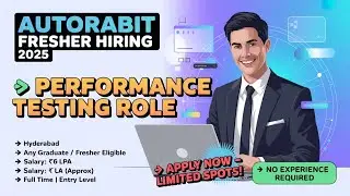 AutoRABIT Hiring 2025 | Performance Testing Fresher Jobs | Any Graduate | Freshers Jobs