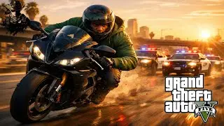 GTA 5: THE UNSTOPPABLE ESCAPE! (5 Stars vs Franklin)