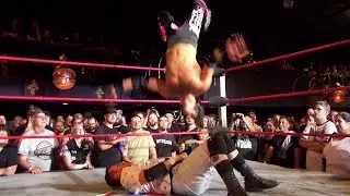Peer Pressure Moonsault (Best Friends vs. Team TREMENDOUS) - Beyond Wrestling #Americanrana14