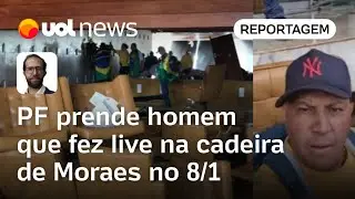 PF prende invasor do STF que fez live na cadeira de Moraes no 8/1 | Aguirre Talento