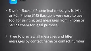 iPhone SMS Backup |SMS Export| Backup iPhone Text Messages
