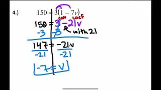 M1: Notes 4.2 Variable on One Side