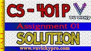 CS401p Assignment 1 solution Fall 2023 | Assembly Language Practical | VU VICKY