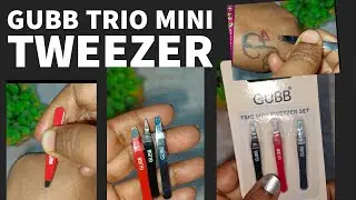 GUBB Trio Mini Tweezer Set For Easy & Precise Plucking of Unwanted Hair #gubb #tweezer #unboxing