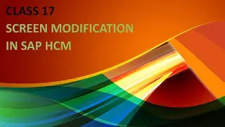 Screen Modification in SAP HR CLASS 17