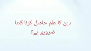 Deen ka Elim Hasil Karna Kitna Zaruri Hy? Bayan Mufti Asif Sahab @almuaviyaonlinequranacademy