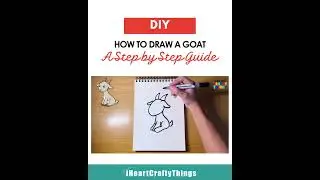 How to Draw a Cute Goat 🐐✨ | Step-by-Step for Kids & Beginners  #howtodraw #drawingtutorial