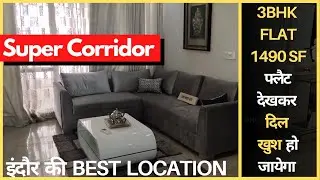 1490SF | Corner 3BHK Luxurious Furnished Flat Near TCS and Infosys | Super Corridor Indore