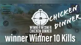 PUBG Mobile Game play chicken dinner, all kill enemies moving parallel shoot