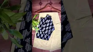 only 950 mulmul plain saree eith kalam kasri blouse
